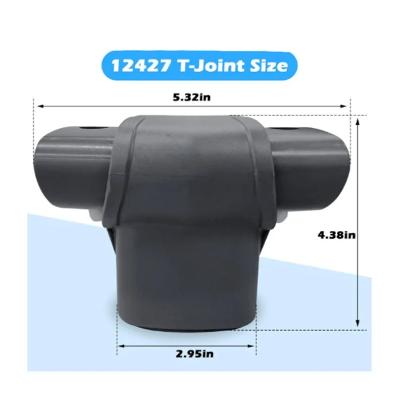 

Y67A-12427 T-Joint For Intex Ultra Frame Pools Fits 15Ft To 16Ft Models Durable Replacement Part