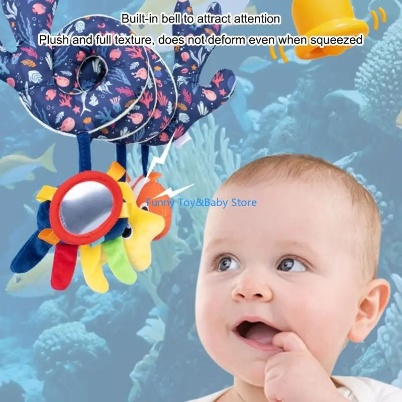 เตียงเด็กแขวนของเล่นรถเข็นเด็กแขวนอุปกรณ์เสริมเด็กตกแต่งห้องตุ๊กตาของเล่นปลาแขวนPleasantของเล่นC90B