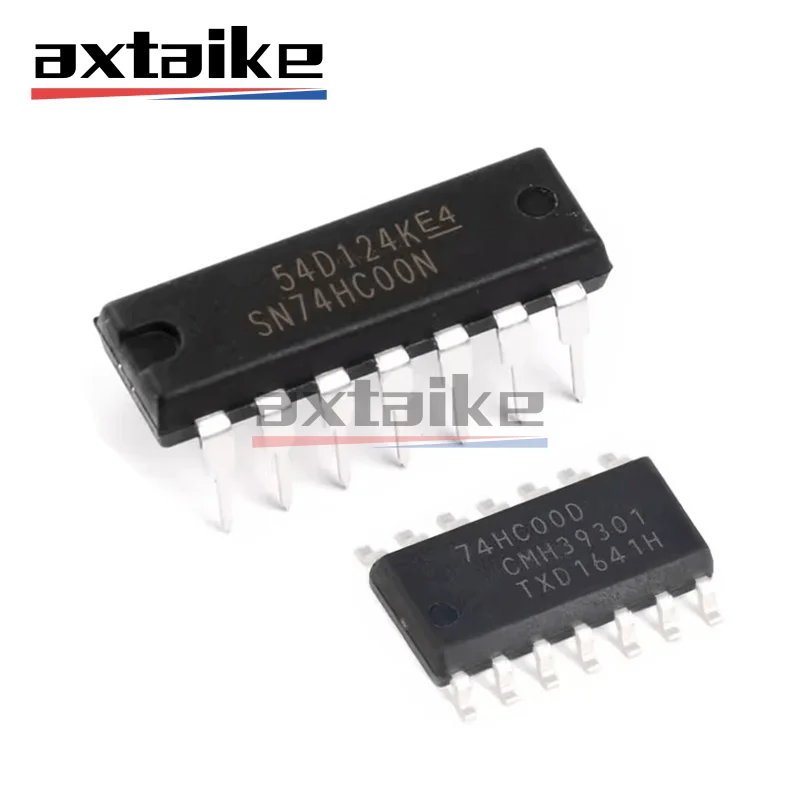 20PCS 74HC00 DIP-14 SOP-14 74HC00D SN74HC00N SN74HC00DR HC00 SMD Quad 2-input NAND gate IC