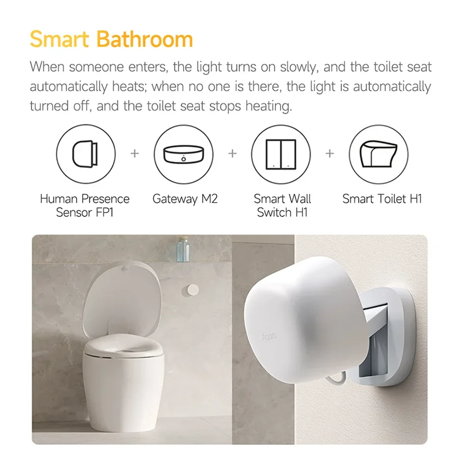 Aqara FP1 Human Presence Sensor ZigBee 3.0 Smart Human body Detector Exists Sensor Smart Home for FP2 APP Aqara home homekit APP - view 4