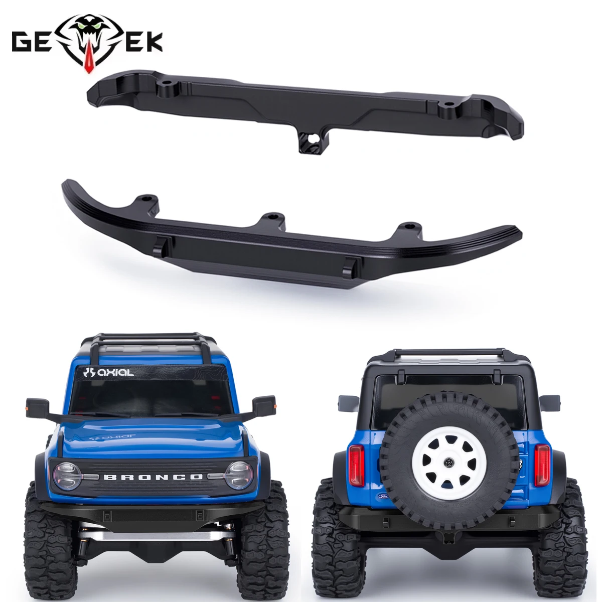 

Алюминиевые передний и задний бамперы для радиоуправляемых краулеров 1/30 Axial SCX30 Bronco, детали для модернизации шасси