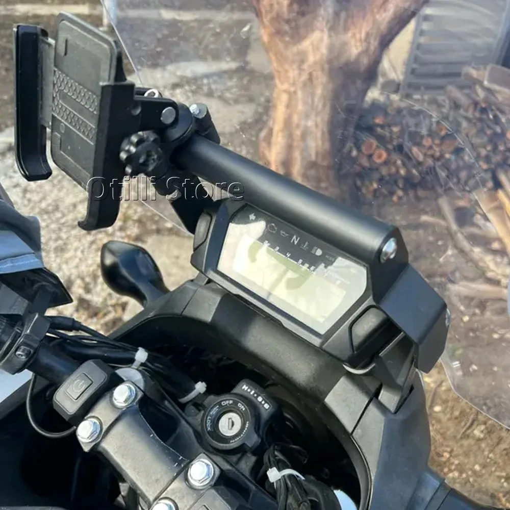 دراجة نارية الهاتف جبل لهوندا NC750X NC700X نظام تحديد المواقع والملاحة قوس حامل الجبهة بار NC 750X2014 2015 NC 700X2012-2014