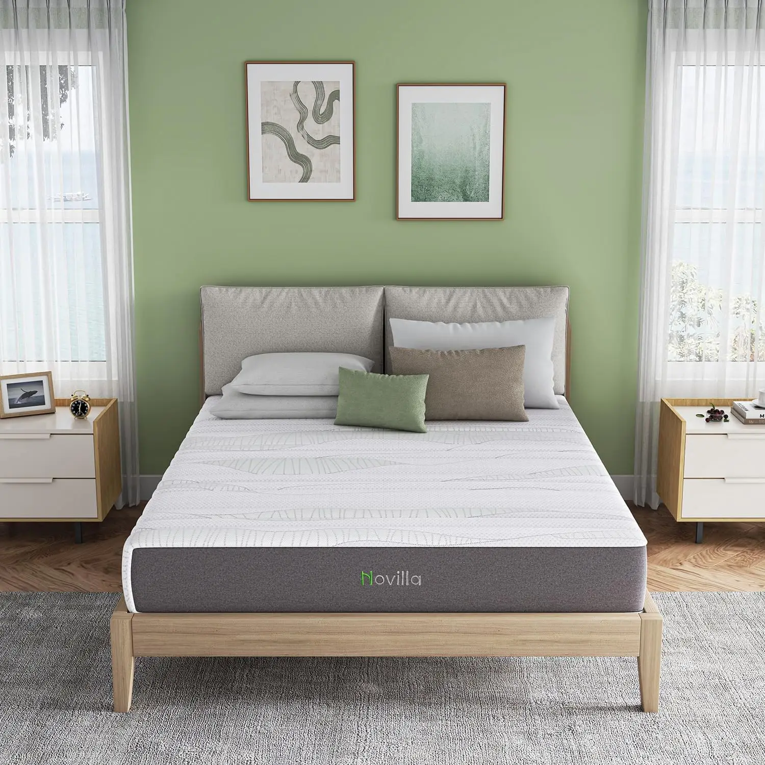 

10 Inch Twin Memory Foam Mattress Cooling Gel Infused Pressure Relief Edge Support for Kids Teens CertiPUR-US Certified Medium F