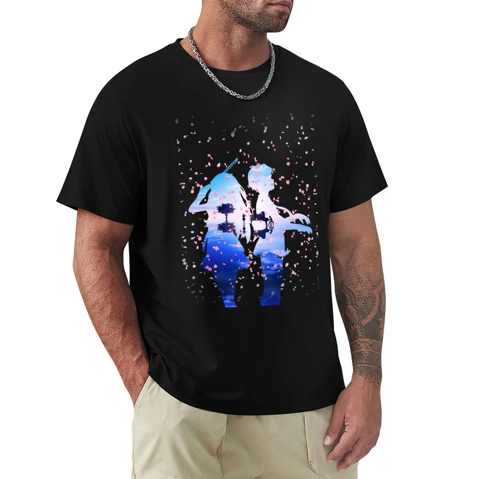 Your Lie in April Shigatsu wa Kimi no Uso Kaori Kousei Anime Cherry Blossoms Classic T-Shirt Cool Dry Performance T-Shirt