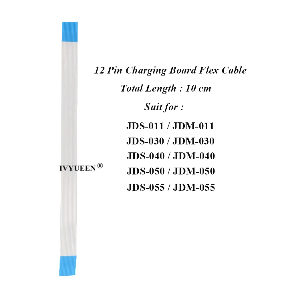 IVYUEEN 30 PCS Eject Power Button Ribbon 10 12 14 Pin Flex Cable for Sony Dualshock 4 PS4 PRO Slim Controller Game Repair Parts