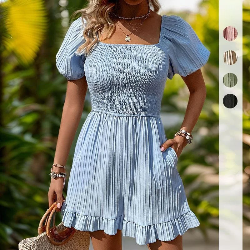 

Женский комбинезон с квадратным воротником и капюшоном, летние тонкие брюки из полиэфирного волокна со средней талией, женские костюмы и платья