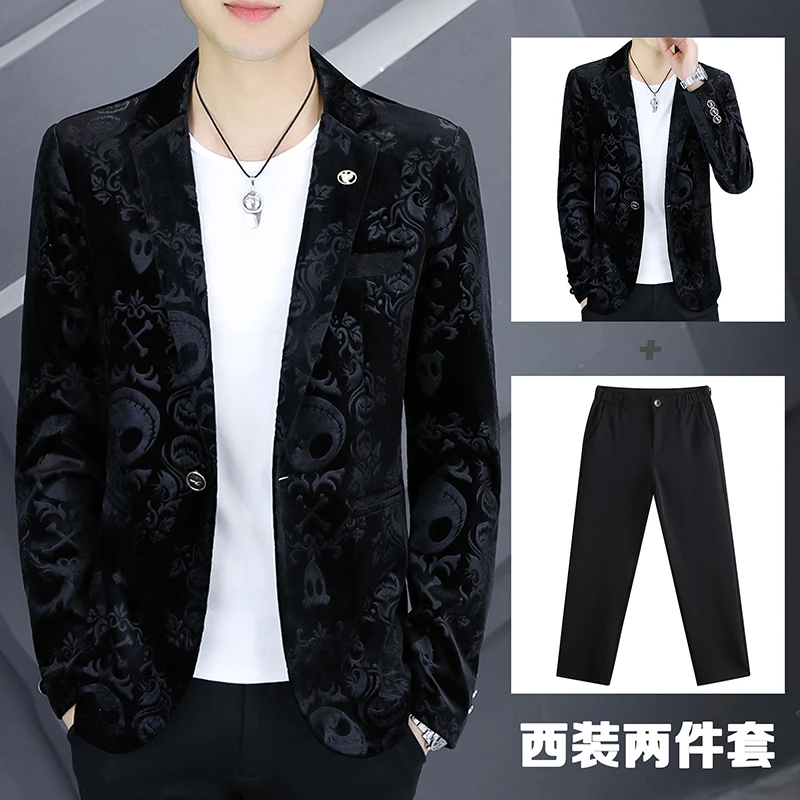 العصرية الرجال قطعتين البدلة المألوف سليم صالح الأعمال عارضة البدلة سترة واحدة أو مجموعة كاملة مريحة زر واحد الرجال أعلى