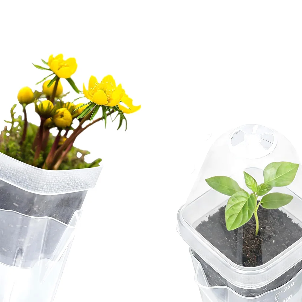 Indoor Outdoor Propagation Pots with 2.5 Inch Size and Side Fill Inlet Compatible with Various Substrates 6 8 10 12 Pack