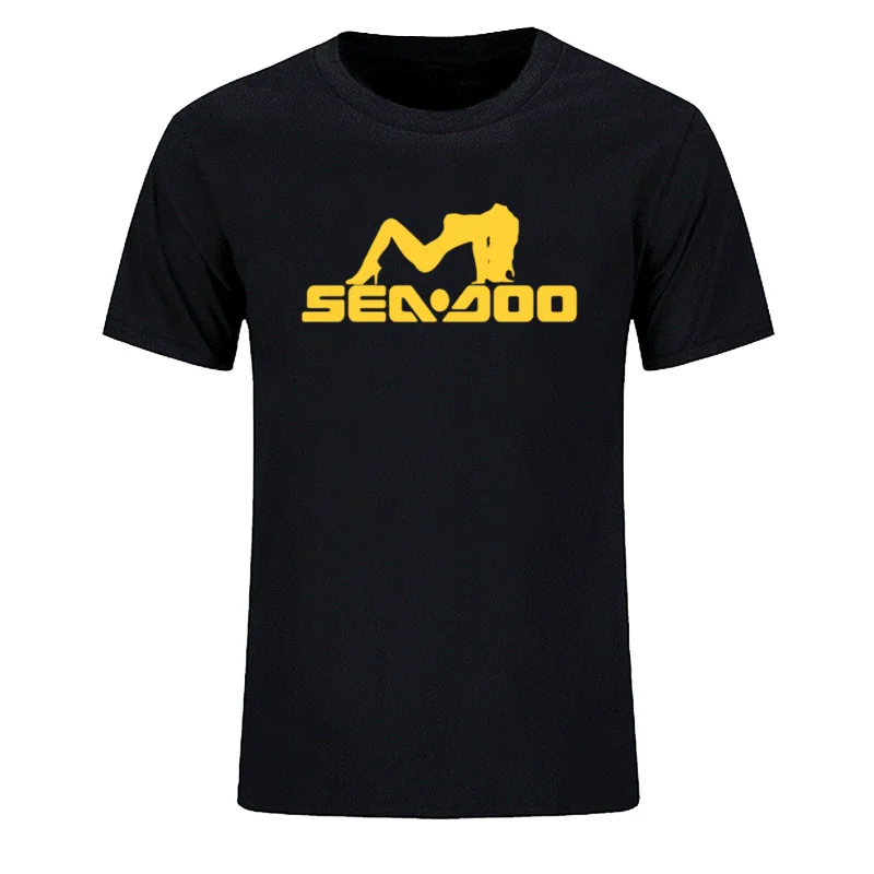 Summer New Men  Classics Sea Doo Seadoo Moto s Black Funny Graphic   O Neck Short Sleeve cotton T Shirt