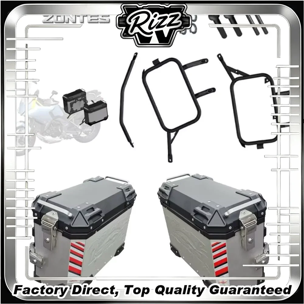 FOR ZONTES 703F Cruiser Motorbike Complete Luggage System Kit with Rear Carrier Side Support And Anti-fall Guard Long Distance