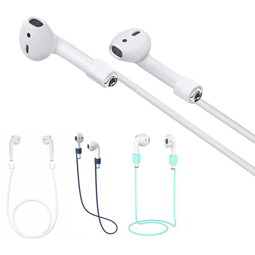 실리콘 넥밴드 분실 방지 케이블 랜야드, 블루투스 이어폰, 이어후크, 이어폰 액세서리