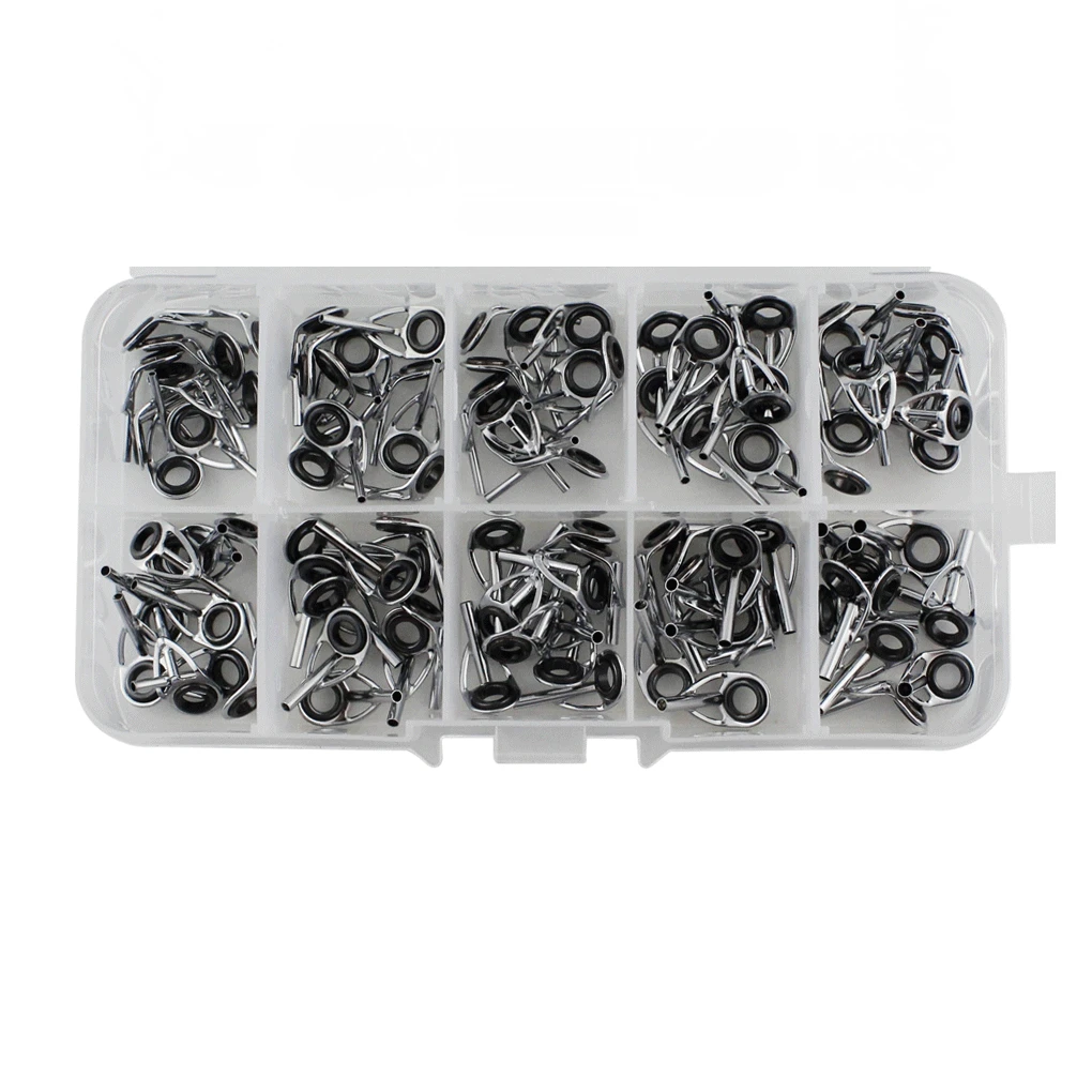 

100 Pieces Fishing Rod Guide Rings Precision Repair Parts Accessories