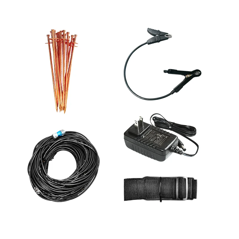 

PQWT Water Detector Accessories Repairs Cable 10 Meters Copper Electrode Rods LCD Screen Sensor Host Charger