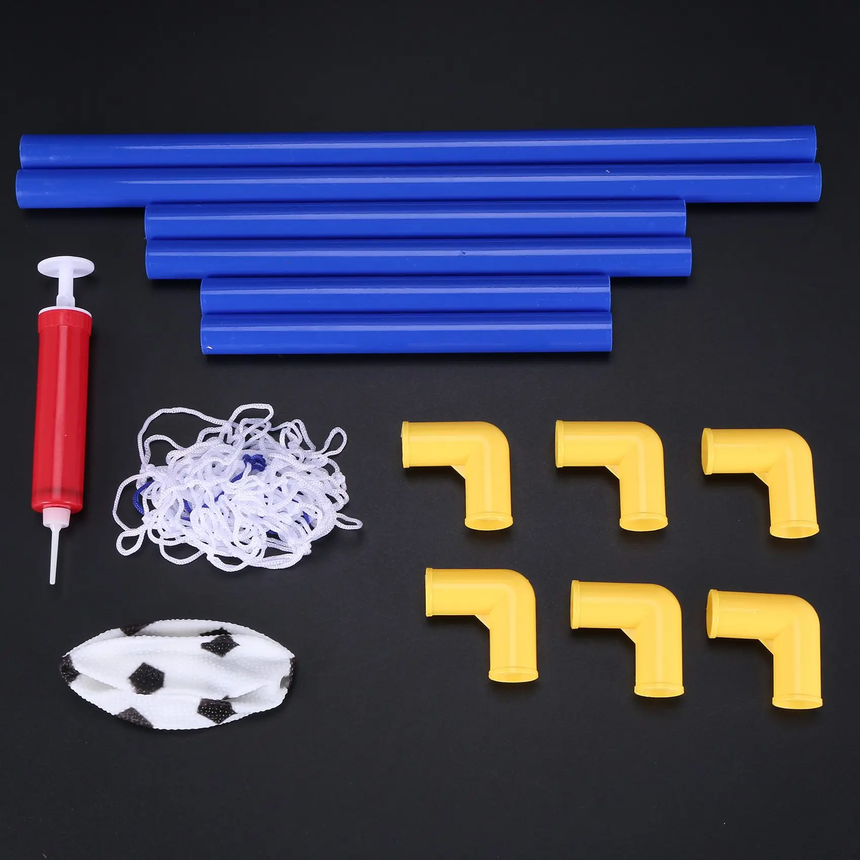 

Indoor Mini Folding Football Soccer Ball Goal Post Net Set+Pump Kids Sport Outdoor Home Game Child Birthday Gift Plastic-A00