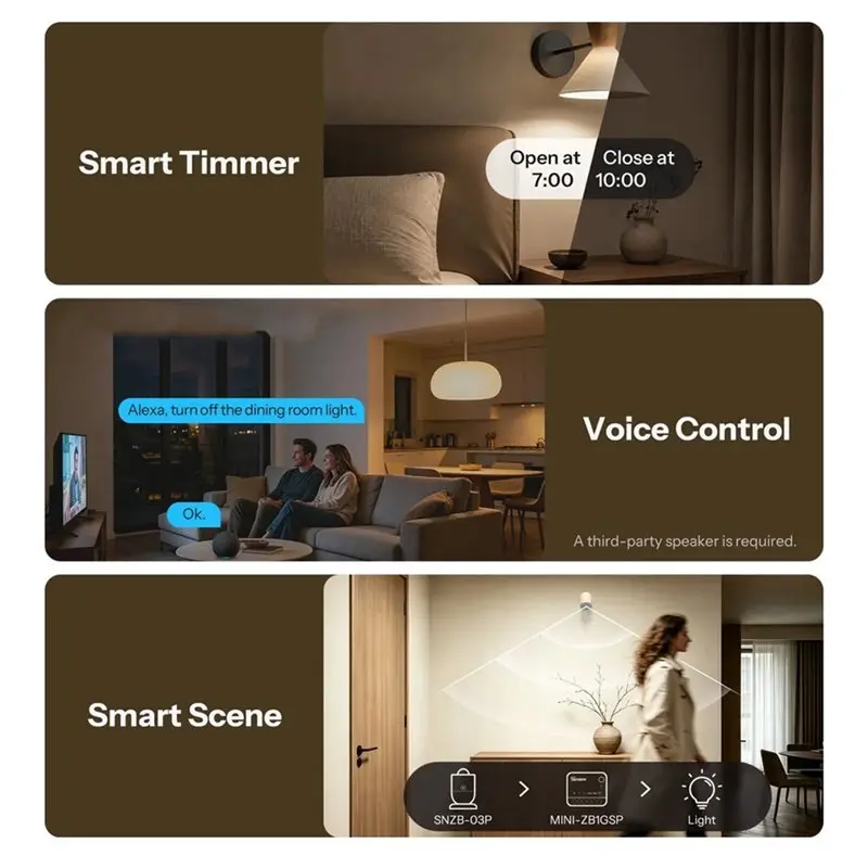 WORTHOWN-MINI-ZB1GSP MINI ONE PM Zigbee Smart Switch 16A Power Consumption Monitoring, Billing, Tariff Optimization And Reportin
