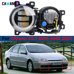 Adjustable Car LED Fog Light H11 For Citroen C5 I 2005 2006 2007 30W Angel Eye DRL Daylight Fog Lamp 1 Pair