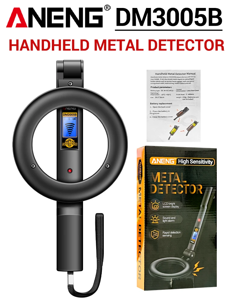 Metalldetektor Treasure Hunter Pro All Metal Discrimination Pin-Point ANENG DM3005B Underground Search Gold Coin Jagdwerkzeuge