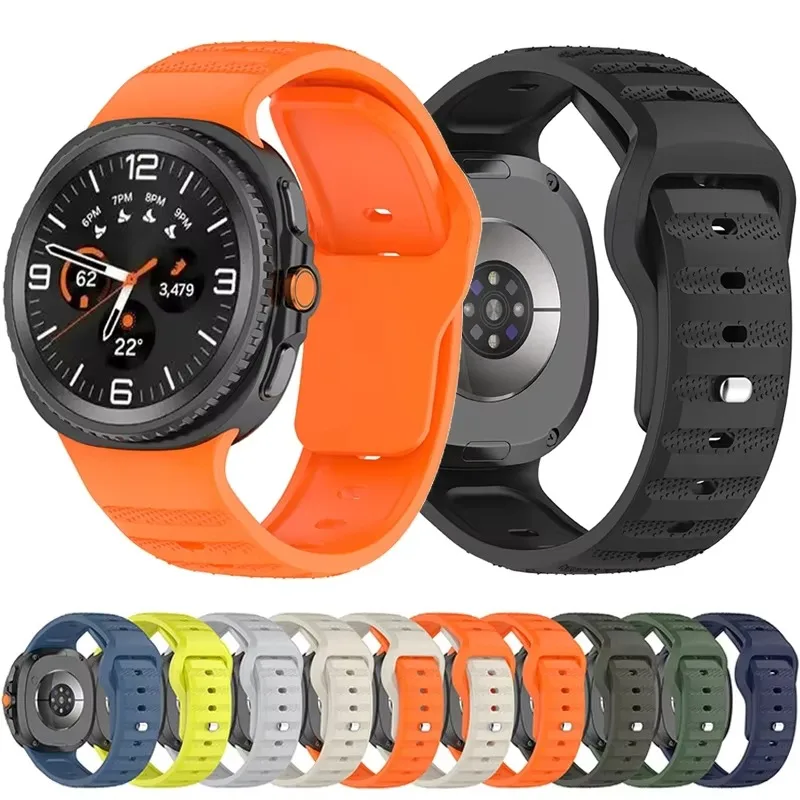 Cinturino in silicone per Samsung Galaxy Watch 8 40mm 44mm Accessori per bracciale di ricambio Cinturino Galaxy Watch 8 Classic 46mm Cintura
