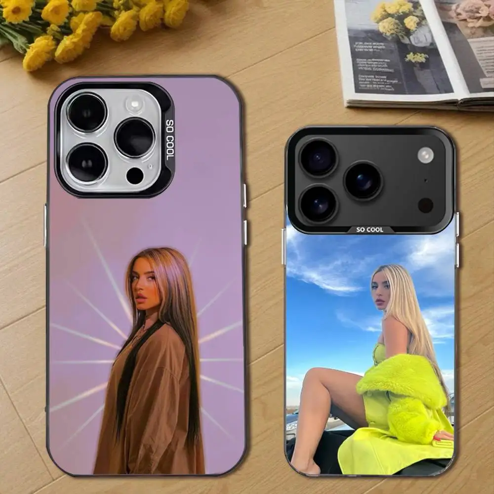 

L-Lola Singer I-Indigo Phone Case For iPhone 17,16,15,14,13,12,11,Pro,Max,Plus,E,Air,Mini Black Tpu Cover