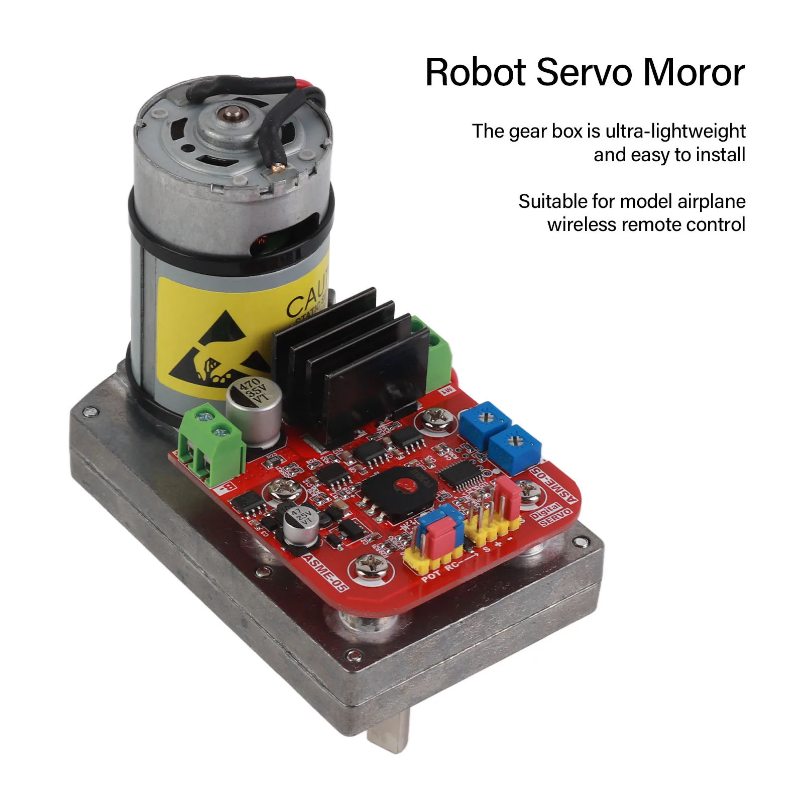 อุปกรณ์เครื่องจักรกล หุ่นยนต์เซอร์โว Moror หุ่นยนต์เซอร์โวมอเตอร์ อลูมิเนียมอัลลอยด์ Super Torsion เกียร์พวงมาลัยดิจิตอล อุปกรณ์เครื่องจักรกล