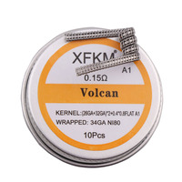 XFKM 10pcs/lot A1  Staple half staggered Fused clapton volcan wires Alien hoffa juggernaut oils Heating Resistance Mtl coil