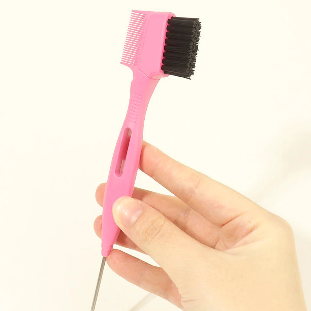 

1 set Hair Edge Brush for Women, Reusable Eyebrow Comb with Replacement Heads, Sturdy Steel Needle Makeup Brush for Shaping