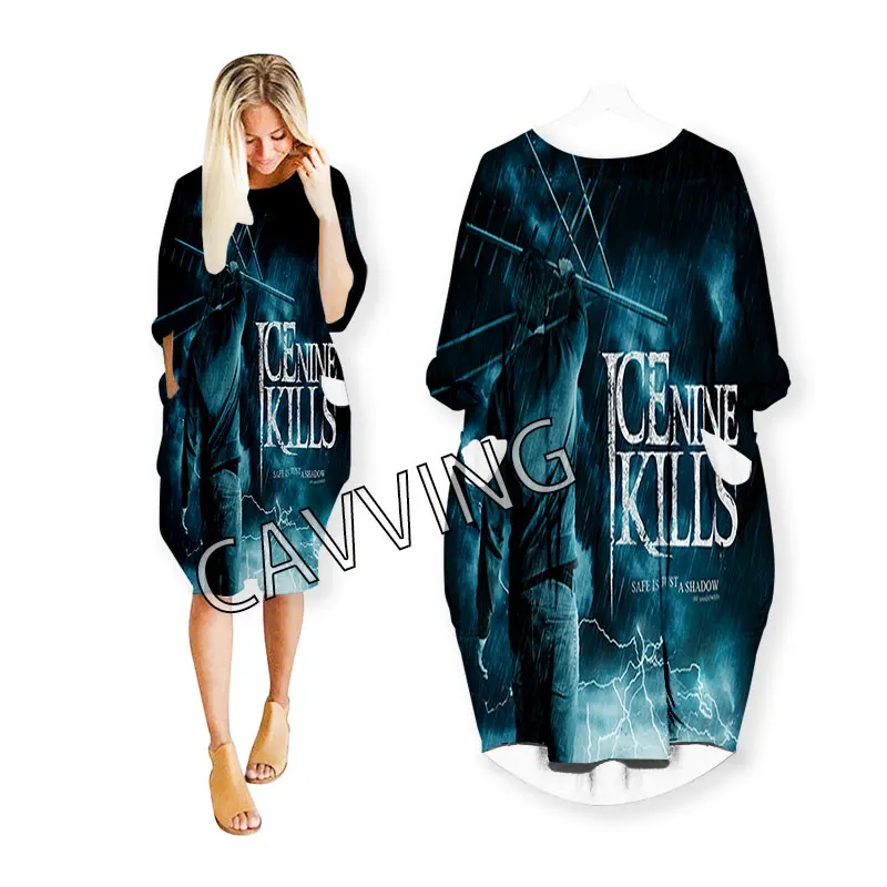 

Ice Nine Kills Band 3D Print Women Streetwear Women US Size Dress Fashion Harajuku Short Sleeves Clothes Women Clothing