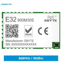 SX1276 Lora Wireless Module 868/915MHz 10KM Long Distance E32-900M30S SPI Low Power Consumption SPI LoRa Spread Spectrum Module