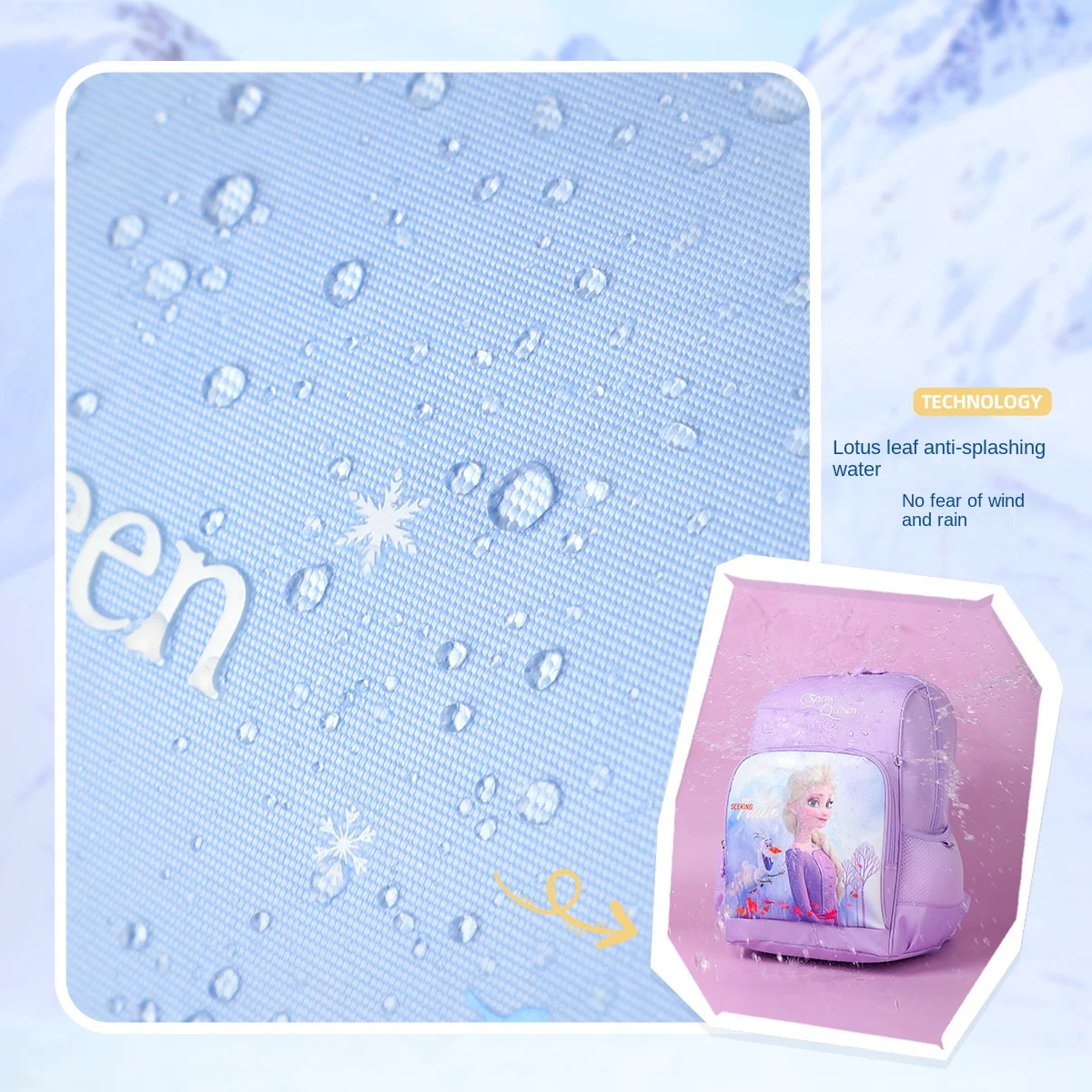 Disney Frozen Girl School Bag Grade 1-3 Elsa Anna Primary Student Shoulder Orthopedic Backpack Large Capacity Light Gift Mochila