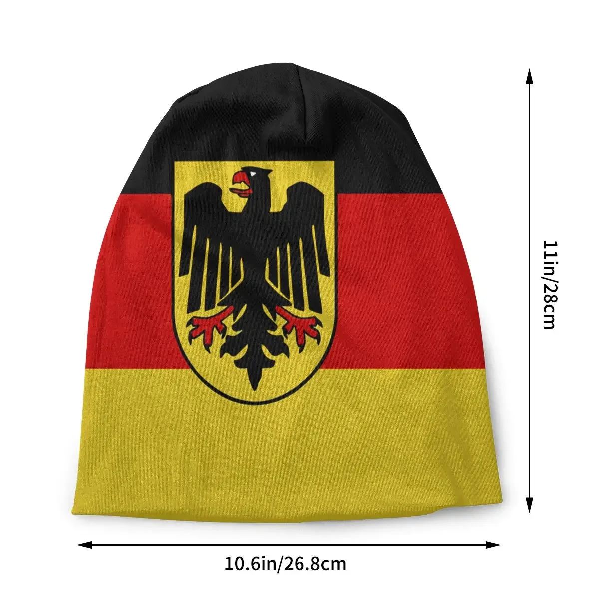 German State Flag Germany Bonnet Hat Goth Skullies Beanies  for Men Women Knitting s Warm Thermal Elastic Unisex Caps