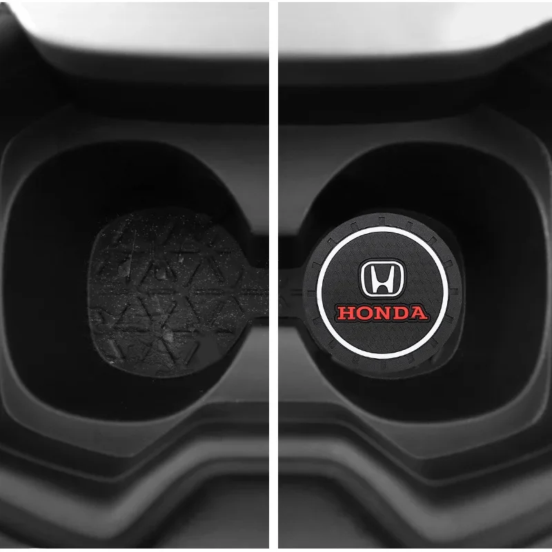 2 قطعة قاعدة أكواب السيارة البلاستيكية سيارات كأس الماء حصيرة مكافحة زلة وسادة اكسسوارات لهوندا سيفيك صالح الجاز أكورد الطيار CRV أوديسي جواز السفر #4