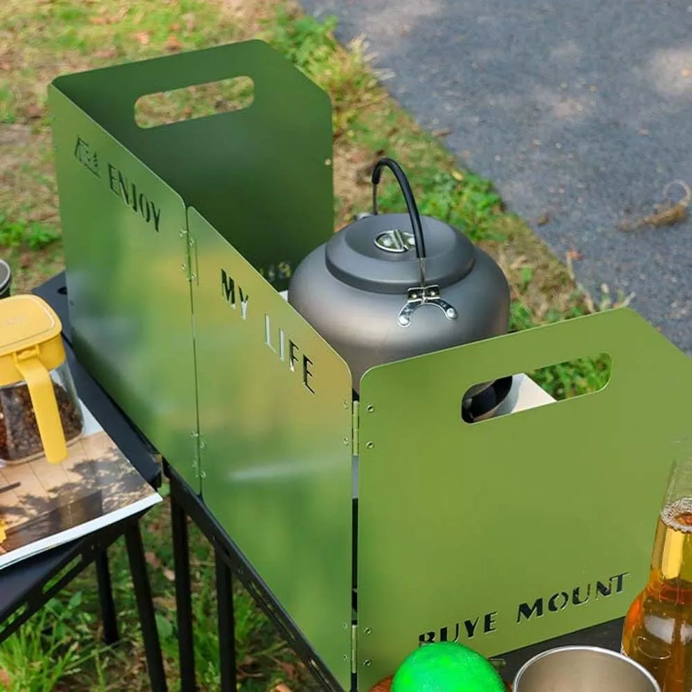 

Четыре складной ветрозащитный экран для плиты, ветрозащитный, легкий, лобовое стекло для посуды, большая прочная плита, защита от ветра, бытовой