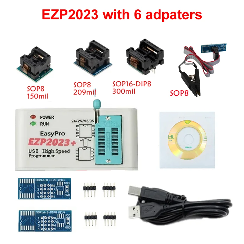 100% Original EZP2023 High-speed USB SPI Programmer EZP 2023 Support 24 25 93 95 EEPROM 25 Flash BIOS Chip Better Than EZP2019