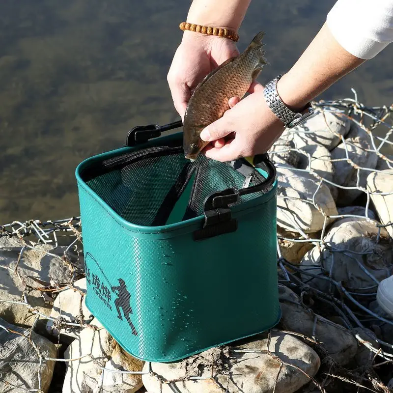 دلو صيد قابل للطي Luya للحماية البرية، مريح ومحمول وسميك ومقاوم للاهتراء #6