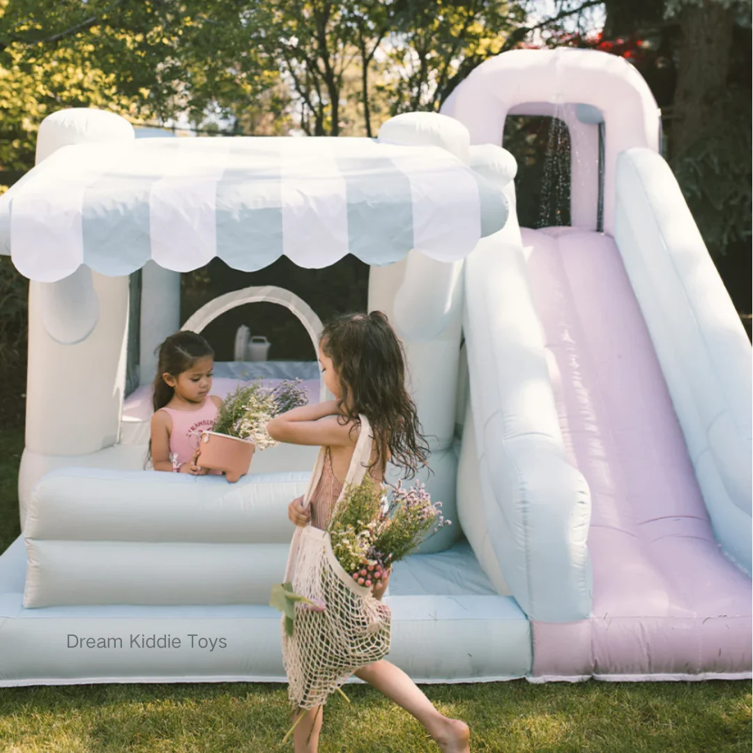 

Inflatable bouncer slide combo bouncy house commercial with blower jumping bounce castle for kids