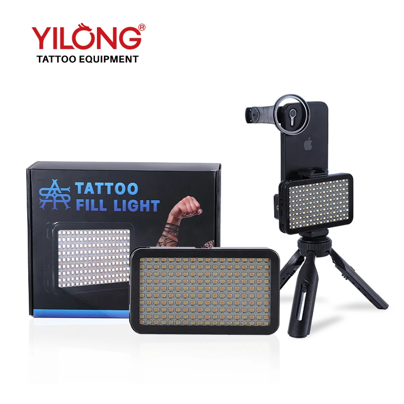 YILONG Professional Tattoo Fill Light Kit Reduce Reflected Light of Tattoo Enhance Optimizes Tattoo Images Saturation Equipment