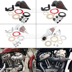 Motorcycle Spike Air Cleaner Intake Air Filter System Kits For Harley Sportster XL 883 1200 Forty-Eight 1991-2022 2021 2020