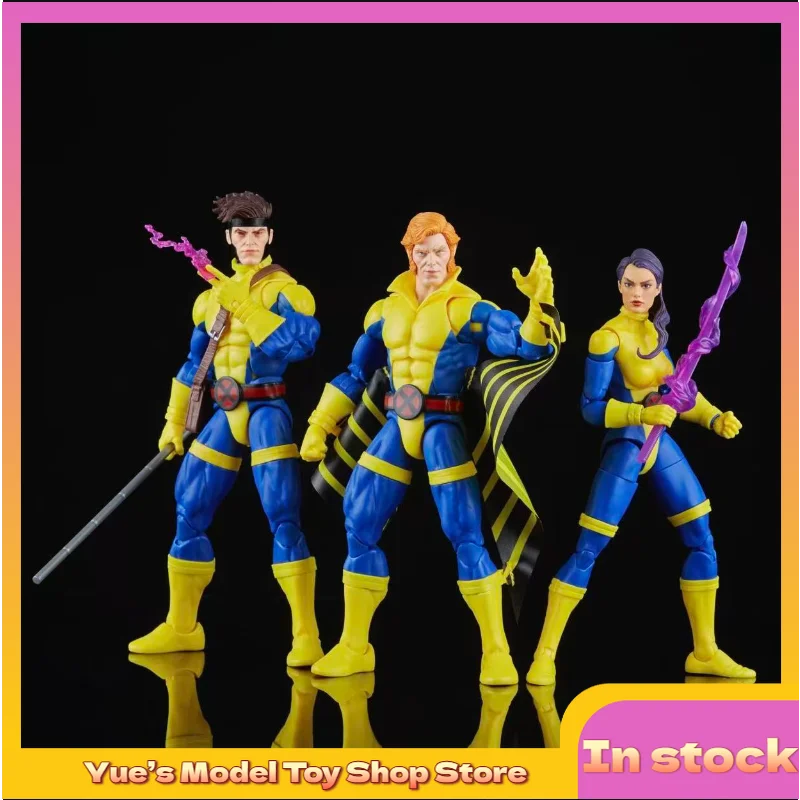 【In Stock】Hasbro MARVEL LEGENDS X-Men Psylocke Gambit Siren 3-person Set Movable Figure Anime Model Toy Collection Gift view 2