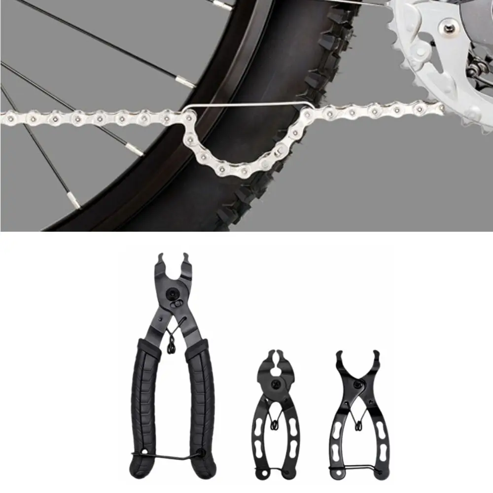 

3 Set 2-in-1 Bicycle Chain Pliers Two-Way Arc Multi-Function Bike Quick Link Pliers Carbon Steel Master Link Pliers