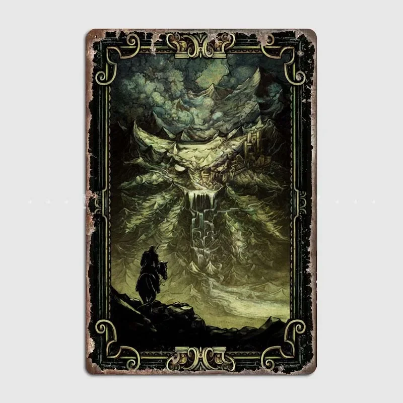 The Wolf Decorative Plaque with Gwent Characters Artwork, Classic Wall Decor for Gamers