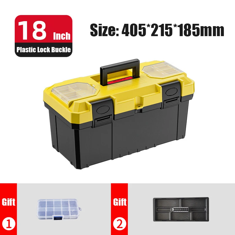 Multifunctional Plastic Tool Storage Box Multiple Specifications with Handle Portable Tool Organizer