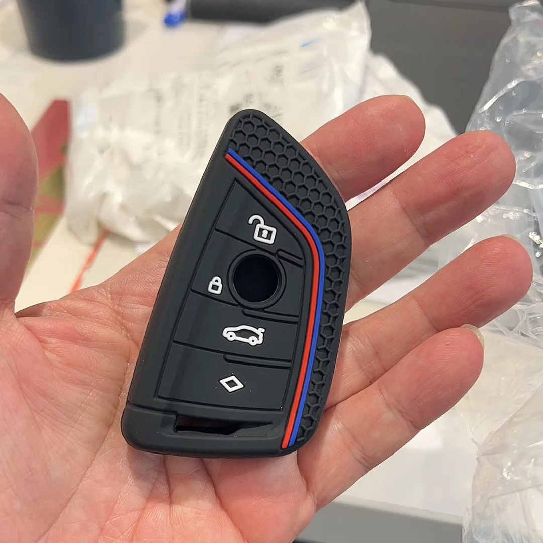 Silicone Car Key Case Cover Shell Fob for BMW F30 F31 F32 F34 F20 F21 F07 F10 1 3 5 7 Series X1 X3 G01 X4 G02 X5 F15 F16 M3 M4