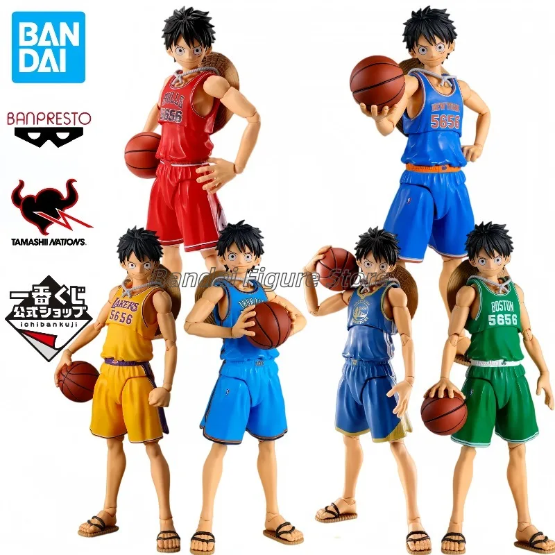 Bandai One Piece X NBA - Master Stars Piece - The Monkey.d.luffy All Figure Action Model Toy Gift
