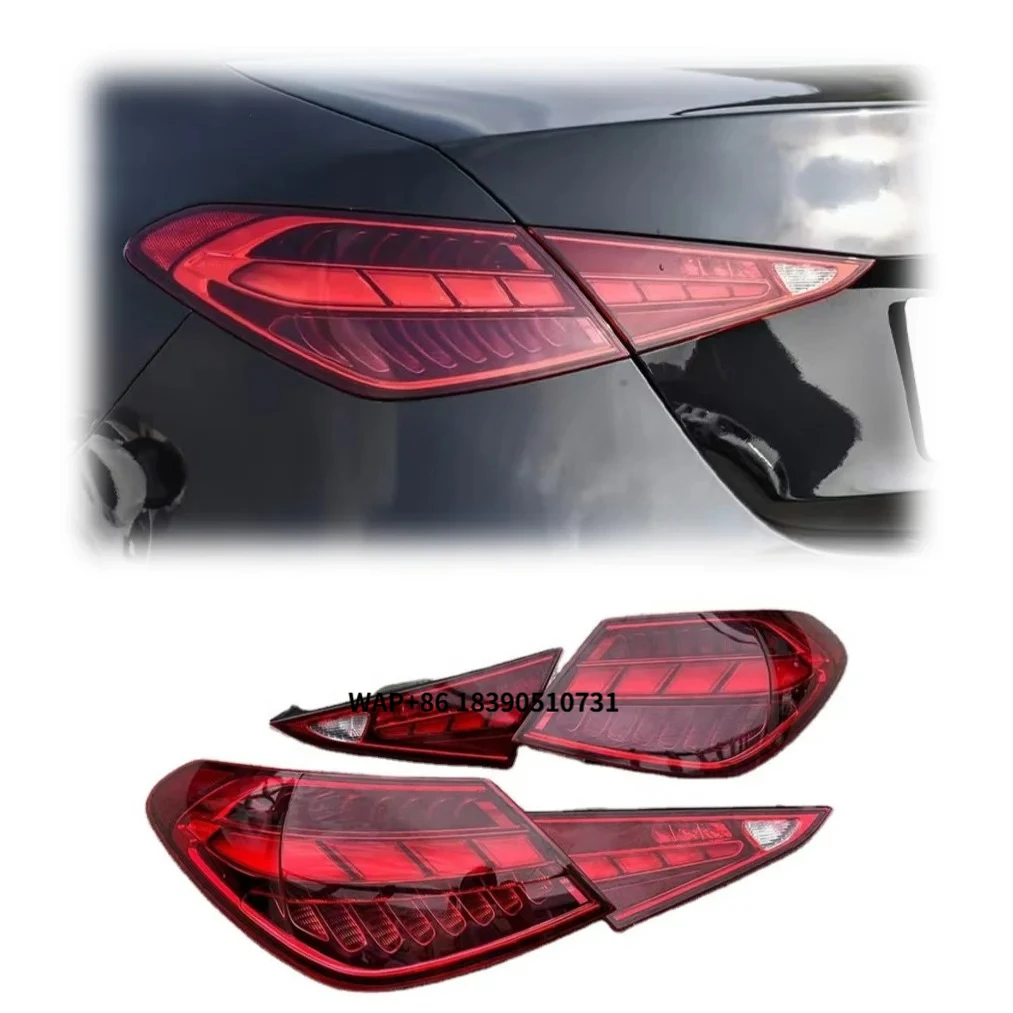 

LUFENG для C-Class 2022-2023 седан C300 C43 C63 W206 светодиодный задний фонарь задний фонарь стоп-сигнал L/R боковая версия ЕС