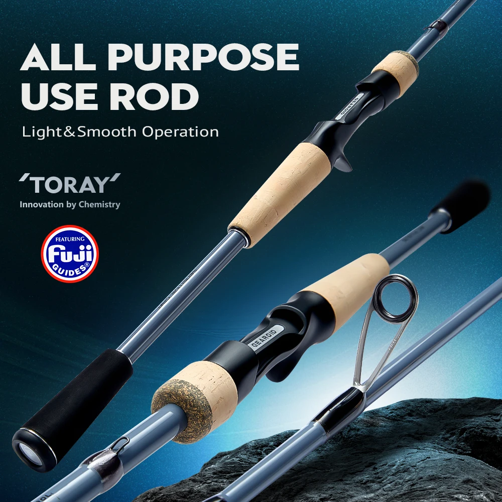 

Универсальные удочки CYLIUS GEAROID, спиннинг, кастинг, 2-секционная направляющая Fuji, 30 т, карбоновая ткань, спиральная крестовая удочка