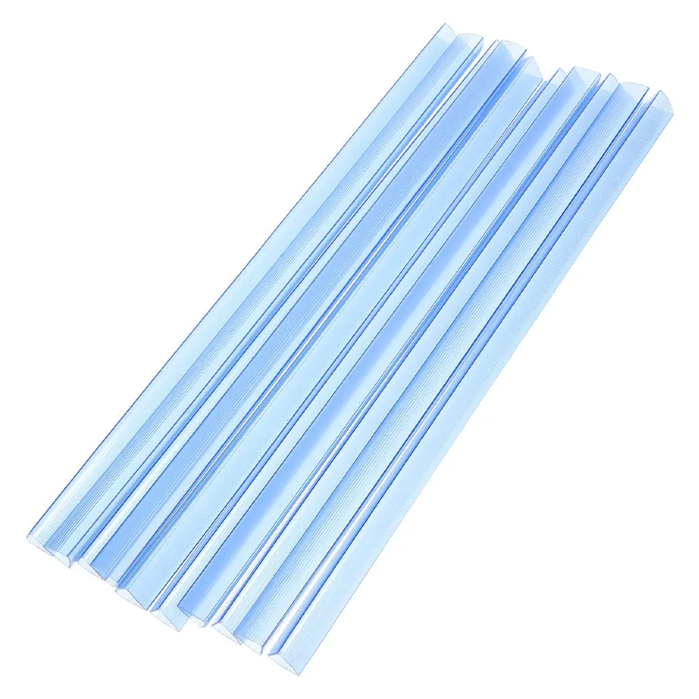 

10Pcs Transparent Pull Rod Clip Binding Bars Slide Grip Plastic Binders for Loose Leaf Paper Report Covers Document Filing