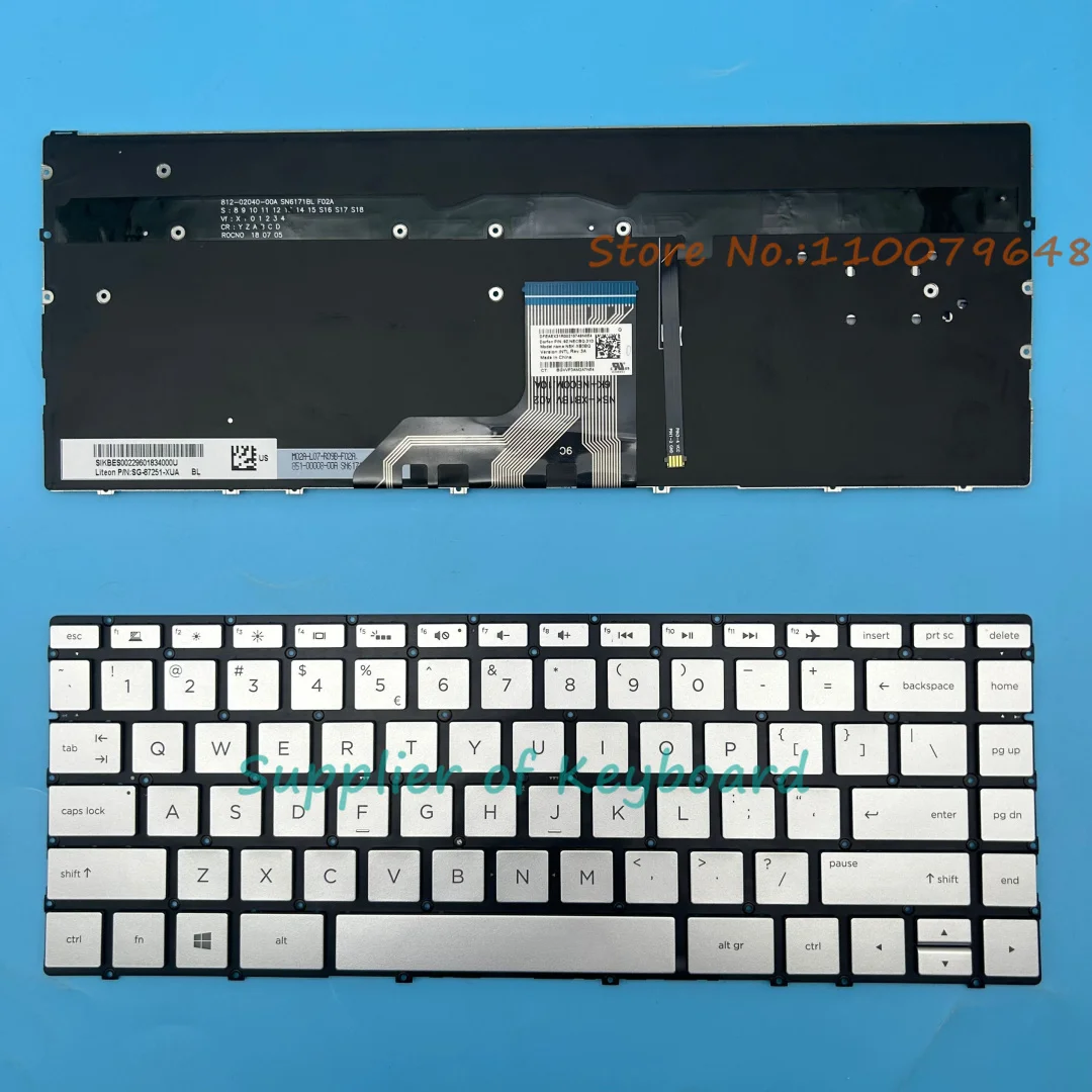 

Новая американская клавиатура для HP Envy 13-AD 13-AD000 13-AD100 13-AD010NR 13-AD173CL 13-AD109NW 13-ah0031tu 13-ah0031tx серебряная подсветка
