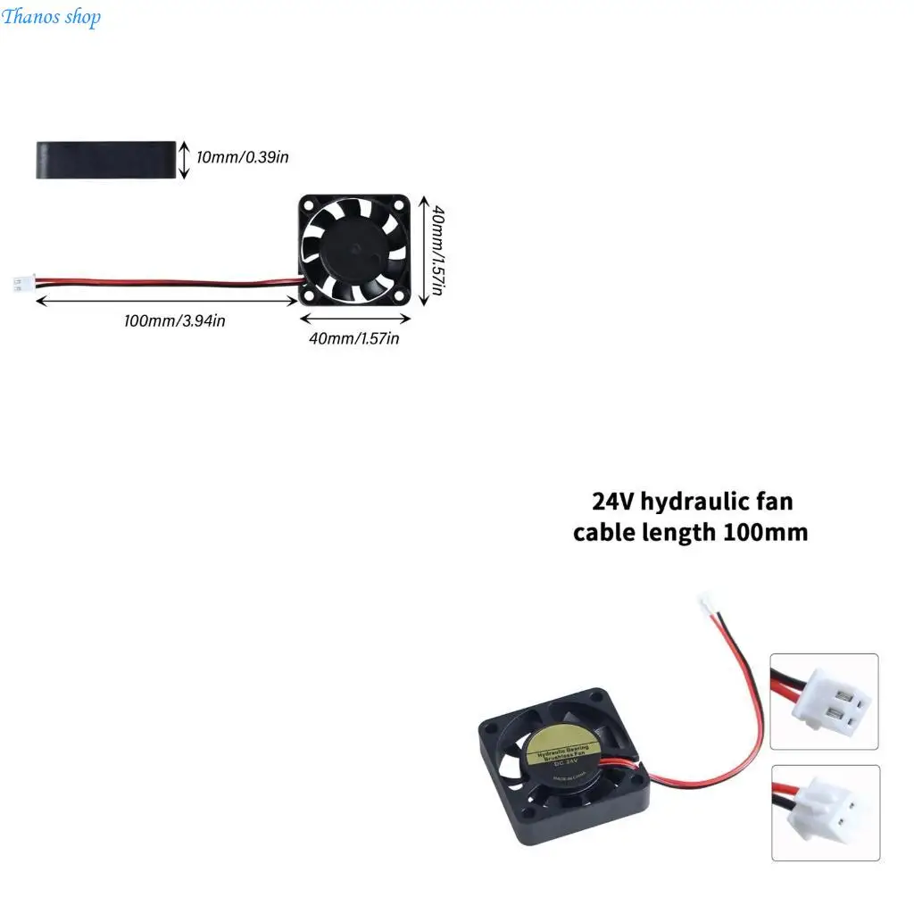 

-принтер модернизированный вентилятор охлаждения печати 40x40x10 мм для 2,4 -замена печатного вентилятора.