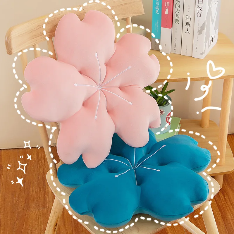 

45cm New Pink Sakura Plush Pillow Kawaii Flower Plush Pillow Cushion Realistic Soft Sakura Cushion Plush Prop