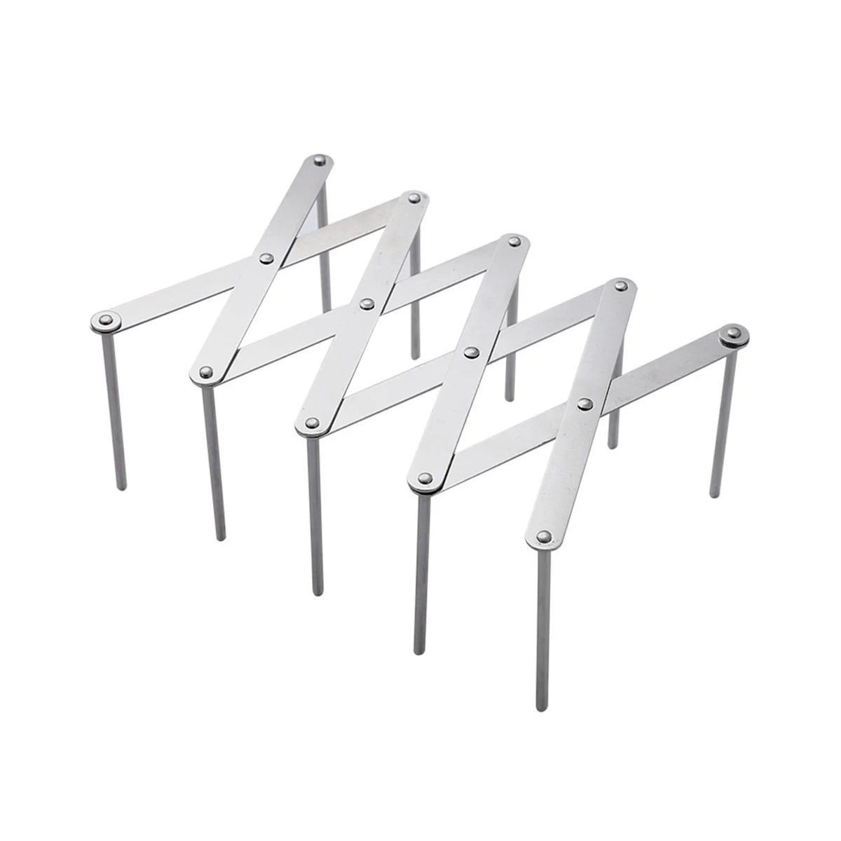 

3PCS Lid Holder Made of Stainless Steel, Rib Holder Length Adjustable, Cover Holder Drawer Drawer for Pan Lids, Plates